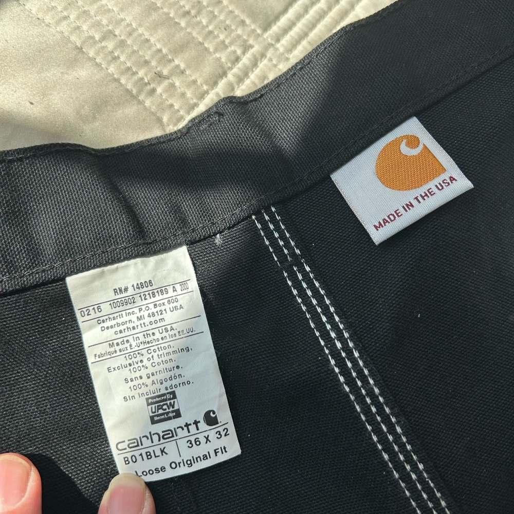 Carhartt Men's Black Cargo Pants